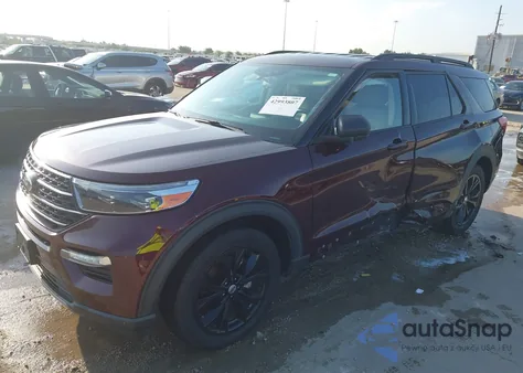 2022 Ford Explorer Xlt z USA, uszkodzony, nr VIN 1FMSK7DH2NGA79595